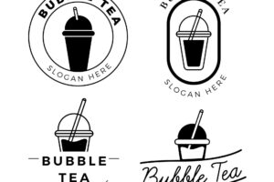 Thiết kế logo trà sữa đẹp hot trend