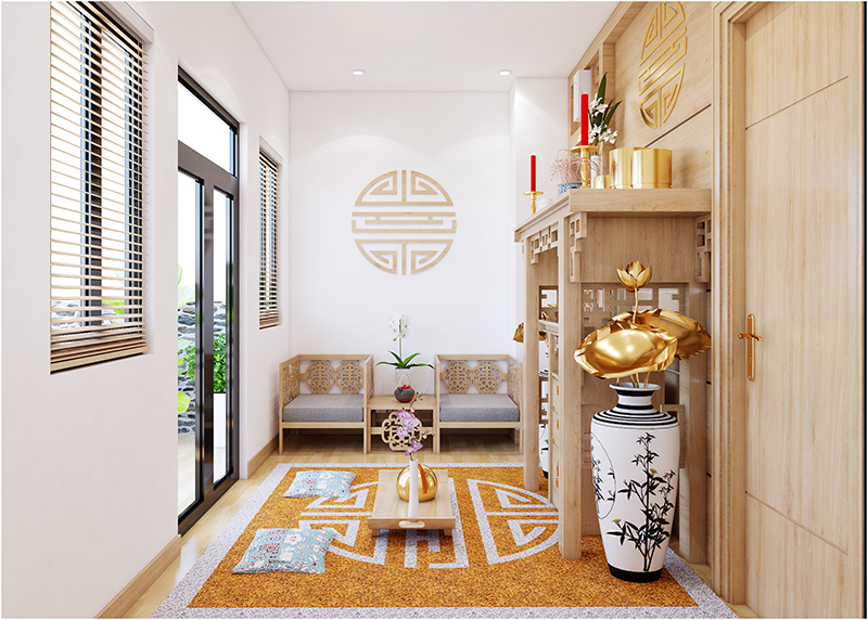 Cách chọn thảm trải phòng thờ hợp phong thủy và thẩm mỹ