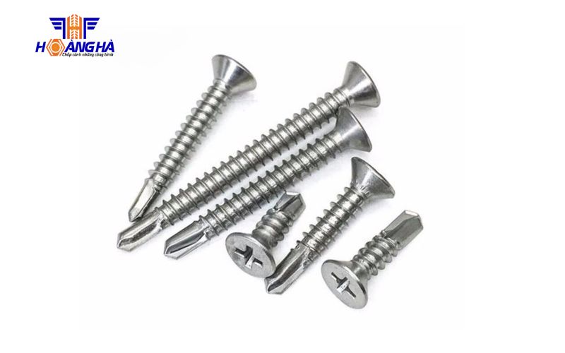 vít bắn ngói inox đầu bằng