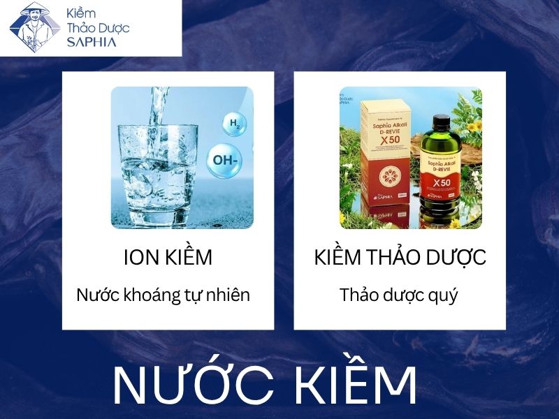 Các loại nước kiềm phổ biến hiện nay