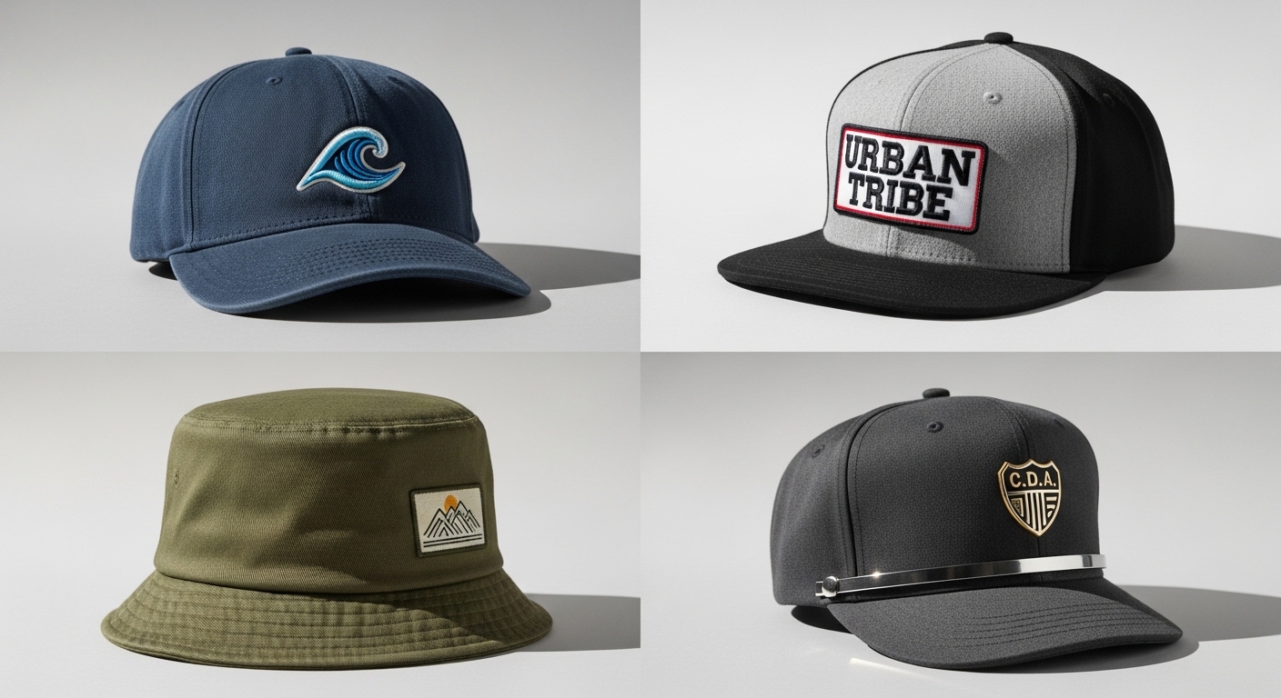 Các loại nón phổ biến khi may theo yêu cầu 