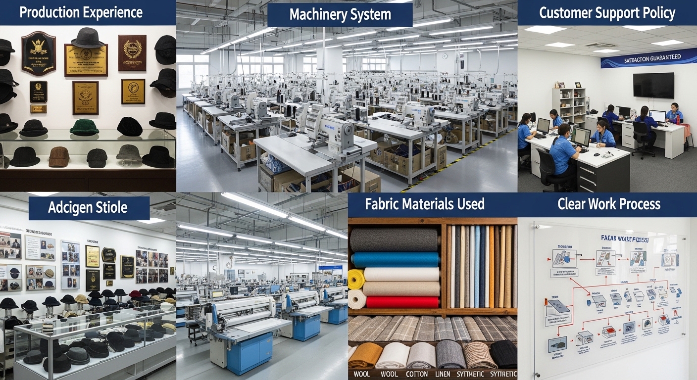 Tiêu chí đánh giá xưởng may nón chất lượng