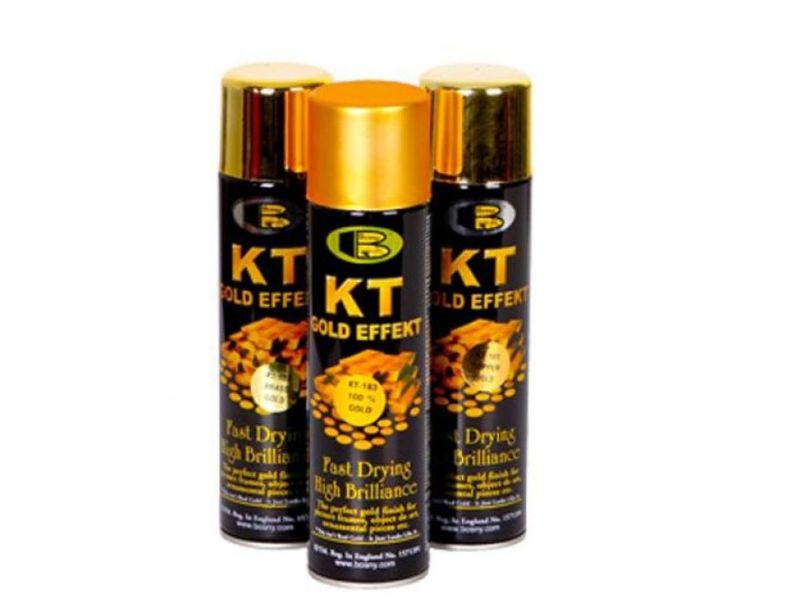 Sơn xịt KT Gold Effect mạ vàng là gì?
