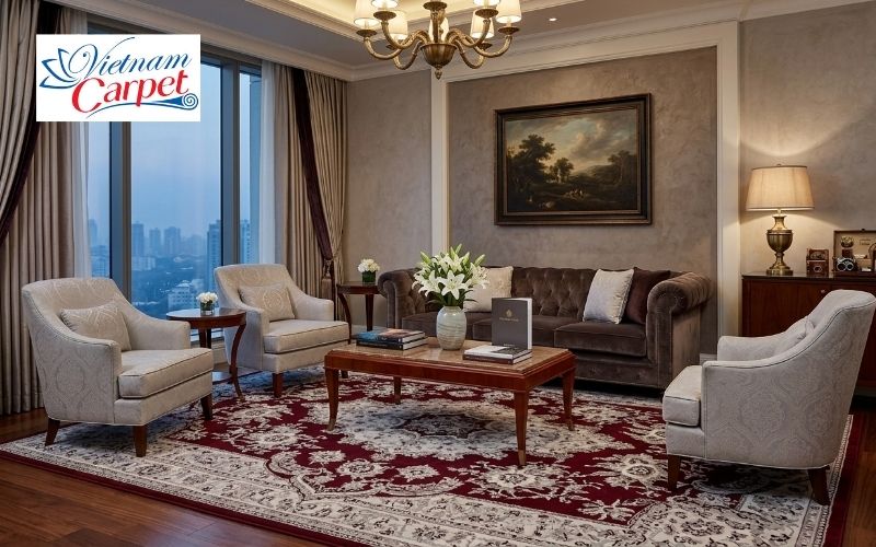 Thảm khách sạn cao cấp với gam màu quý tộc 